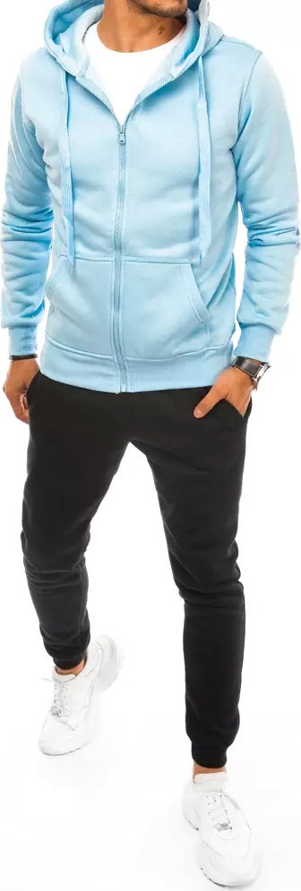 Svetlomodro-čierna tepláková súprava na zips AX0635 Veľkosť: M