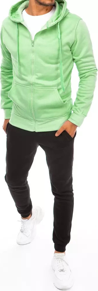 Zeleno-čierna tepláková súprava na zips AX0653 Veľkosť: M