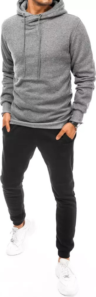 Sivo-čierna tepláková súprava s kapucňou AX0669 Veľkosť: M