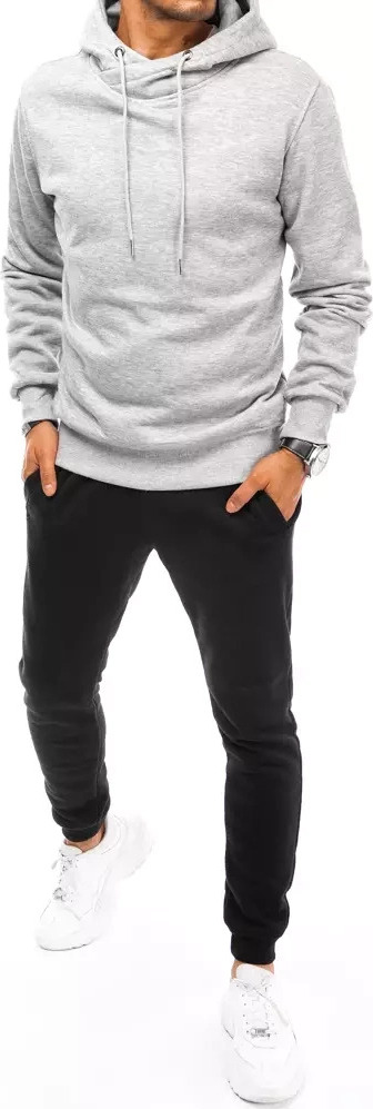 Sivo-čierna tepláková súprava s kapucňou AX0670 Veľkosť: M