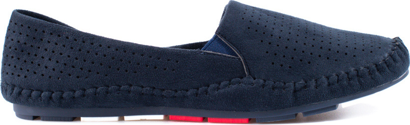 Dámske tmavomodré dierované mokasíny GD-FL621N Veľkosť: 36