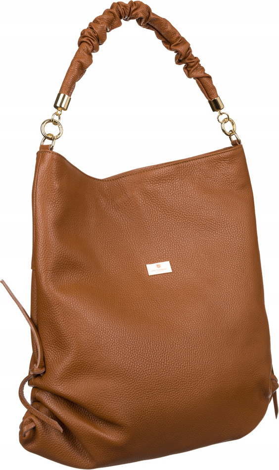 Peterson svetlohnedá shopper kabelka so zlatými kovovými prvkami [DH] PTN TWP-011 Veľkosť: ONE SIZE