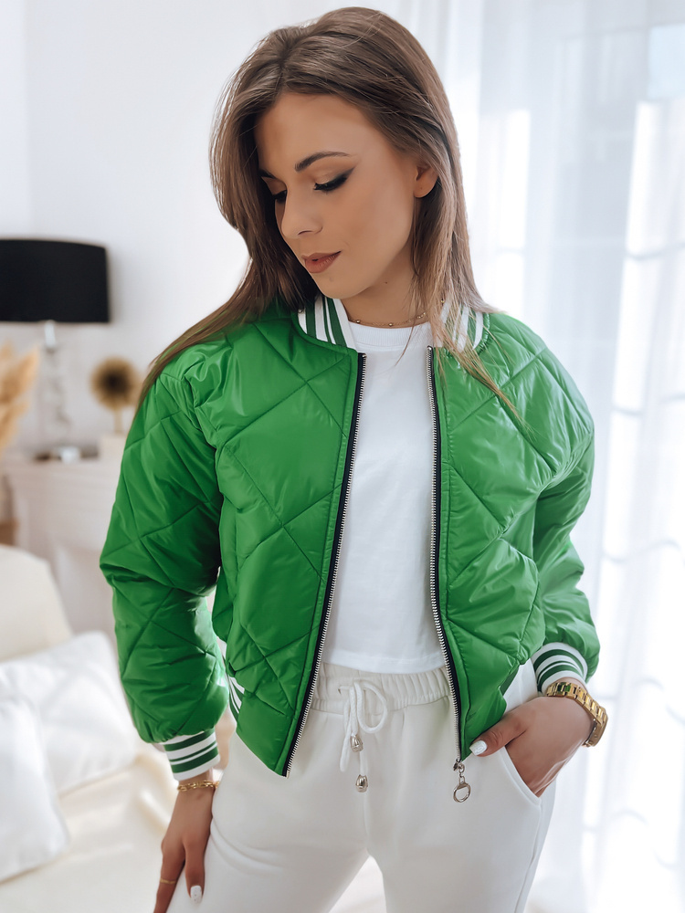 Zelená prešívaná bomber bunda BOMBER TY3430 Veľkosť: XL