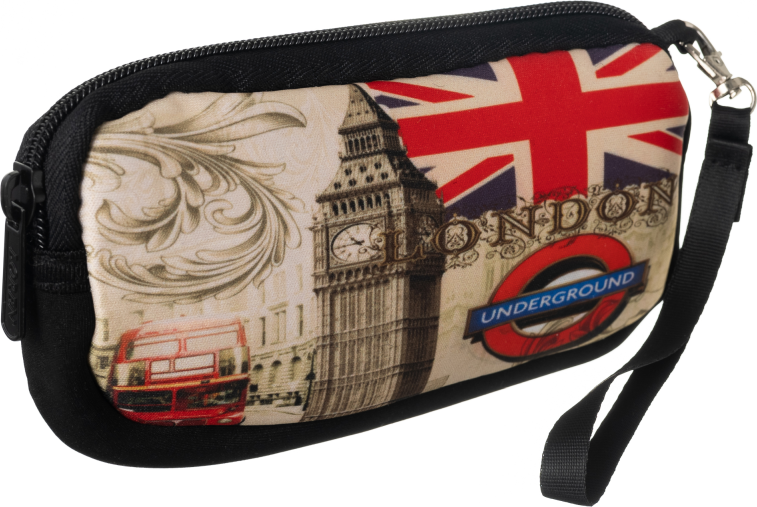 Loren hnedé púzdro s motívom London 529-2 Veľkosť: ONE SIZE
