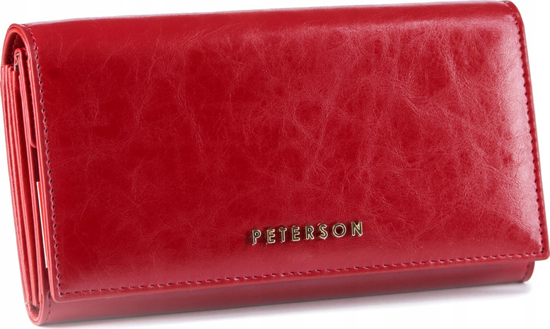 Peterson Klasická červená peňaženka Y078 PTN PL-411 Veľkosť: ONE SIZE