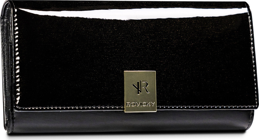 Rovicky Priestranná peňaženka čierna V113 R-42102-LZD-0059 Veľkosť: ONE SIZE