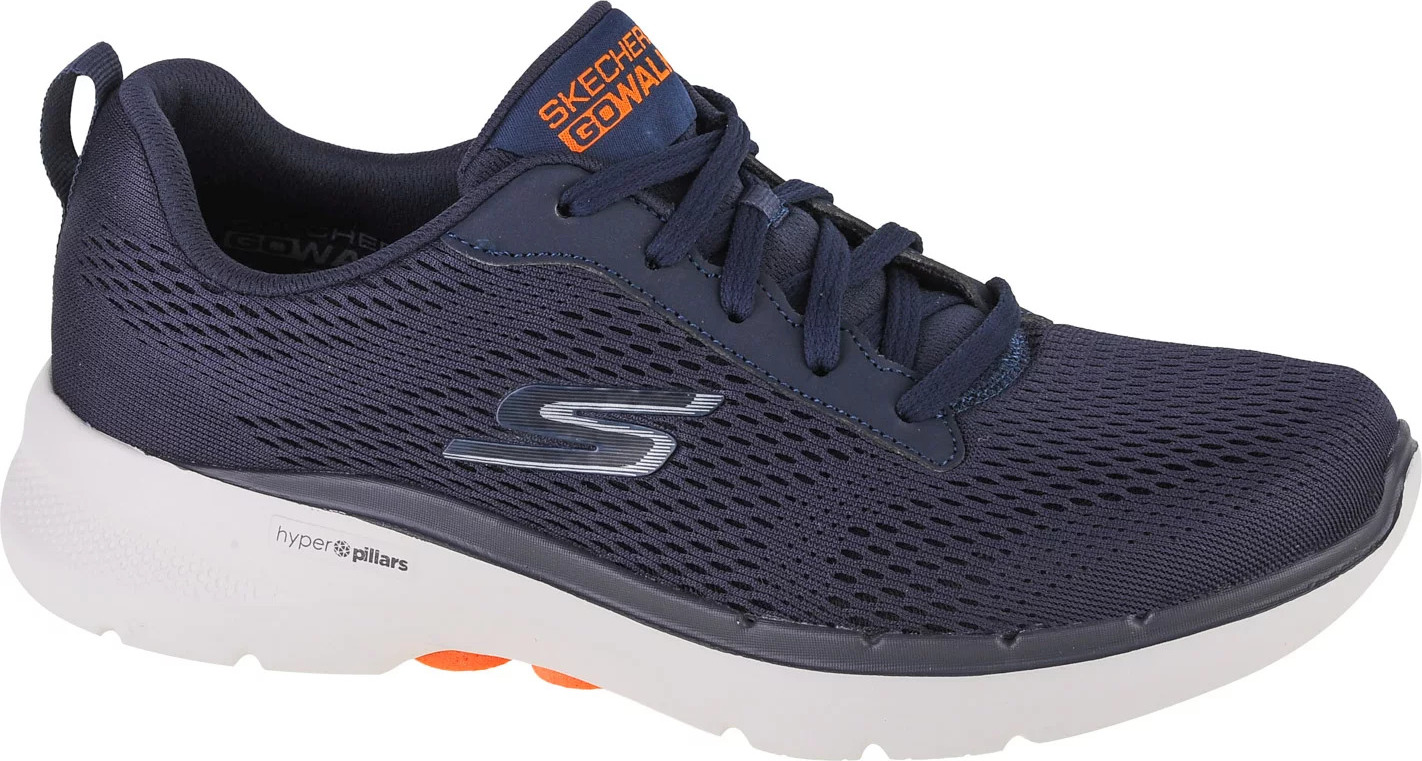 Tmavomodré pánske tenisky Skechers Go Walk 6 Avalo 216209-NVY Veľkosť: 41