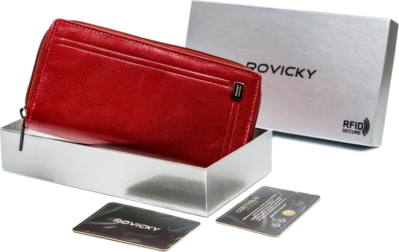 Rovický Priestranná červená klasická opeňaženka V100 CPR-8931-BAR Veľkosť: ONE SIZE