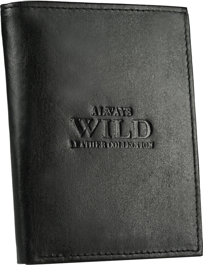 Always Wild Klasická pánska čierna peňaženka A078 N4-BMN-R Veľkosť: ONE SIZE