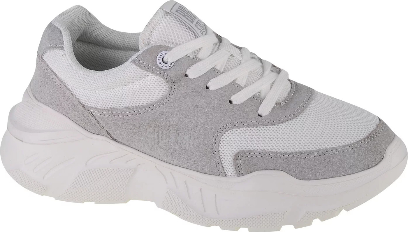 Bielo-sivé dámske tenisky Big Star Shoes JJ274A112 Veľkosť: 36