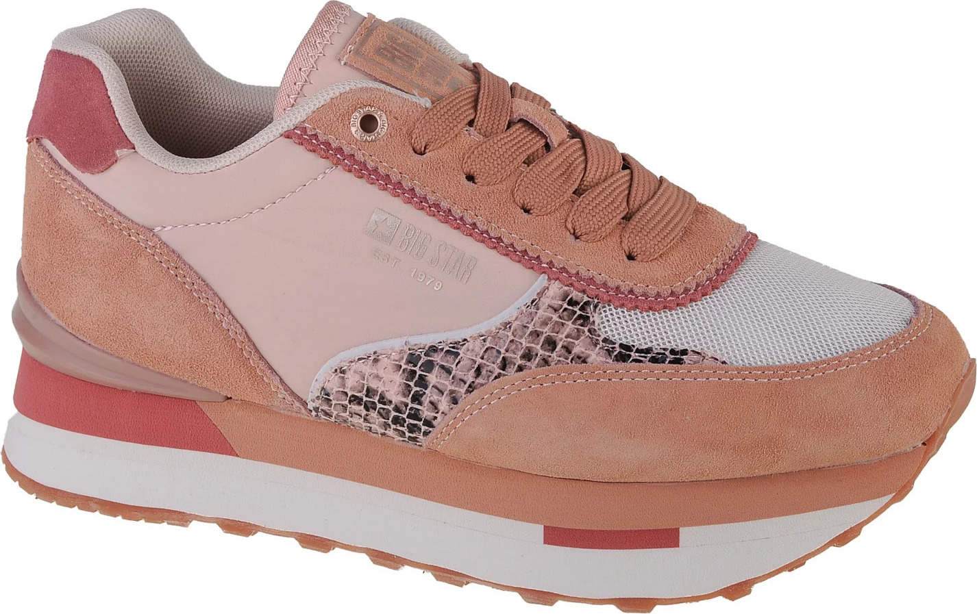 Oranžové dámske tenisky Big Star Shoes LL274366 Veľkosť: 36