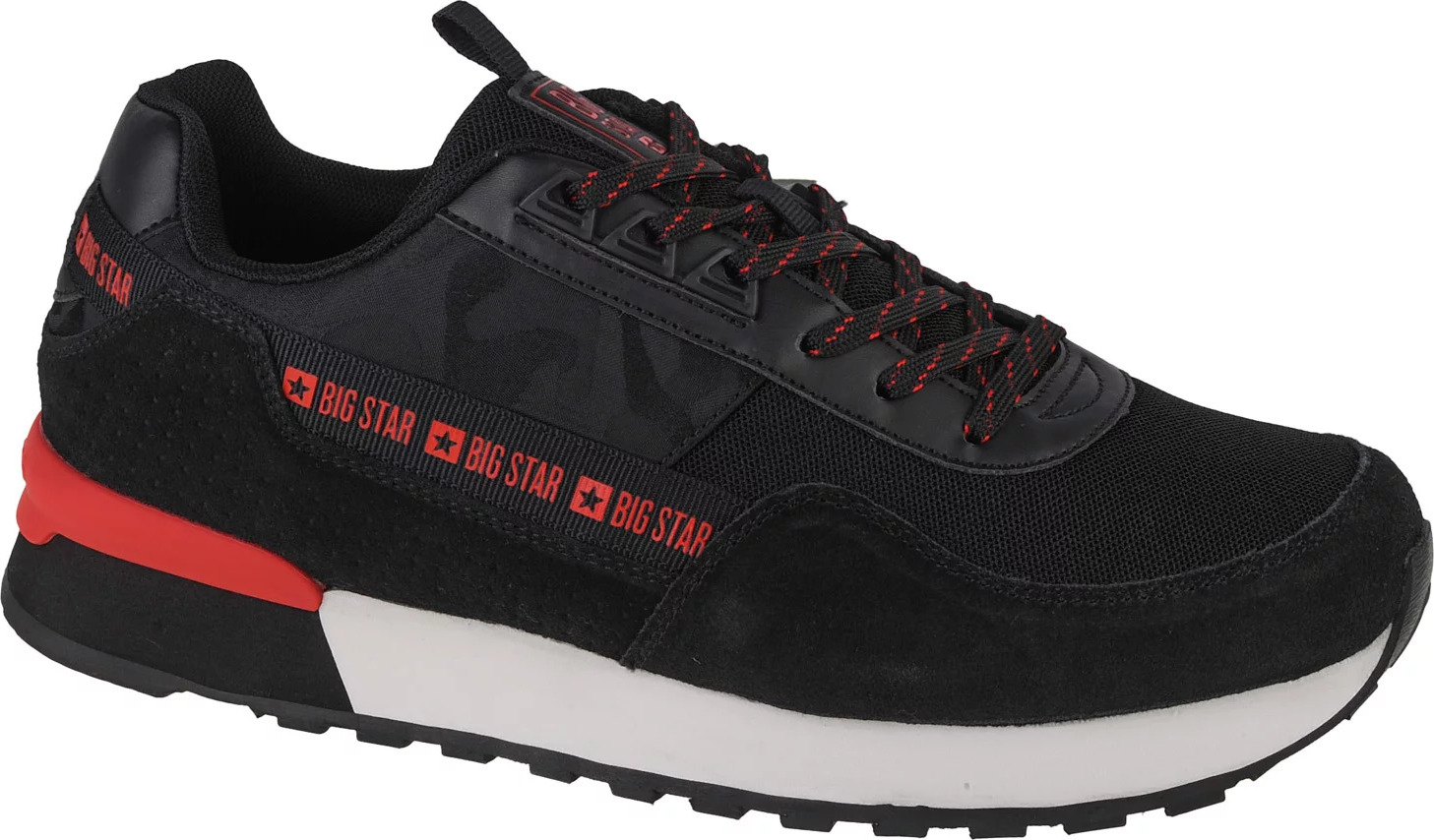 Čierne pánske tenisky Big Star Shoes LL174377 Veľkosť: 44