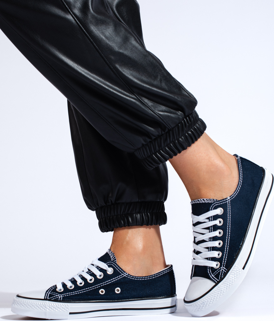 Modré dámske plátené tenisky ZC-2N Veľkosť: 36