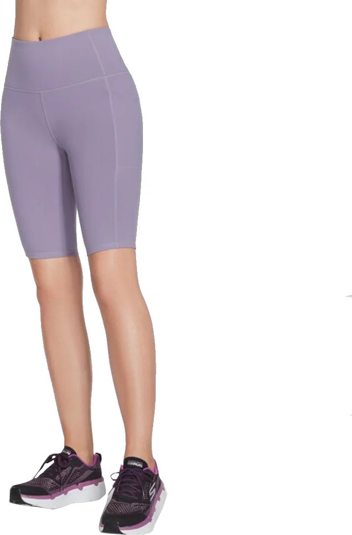 Fialové biker shorts Skechers Go Walk High Waisted Bike Short W3SH53-GYPR Veľkosť: S