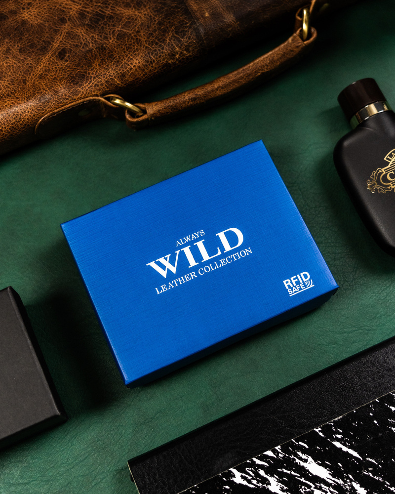 Always Wild Kožená čierna peňaženka A103 N992-P-CCD Veľkosť: ONE SIZE