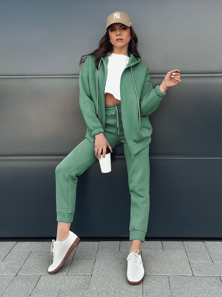 Zelená teplákovka na zips AMILIA PREMIUM AY0777z Veľkosť: S