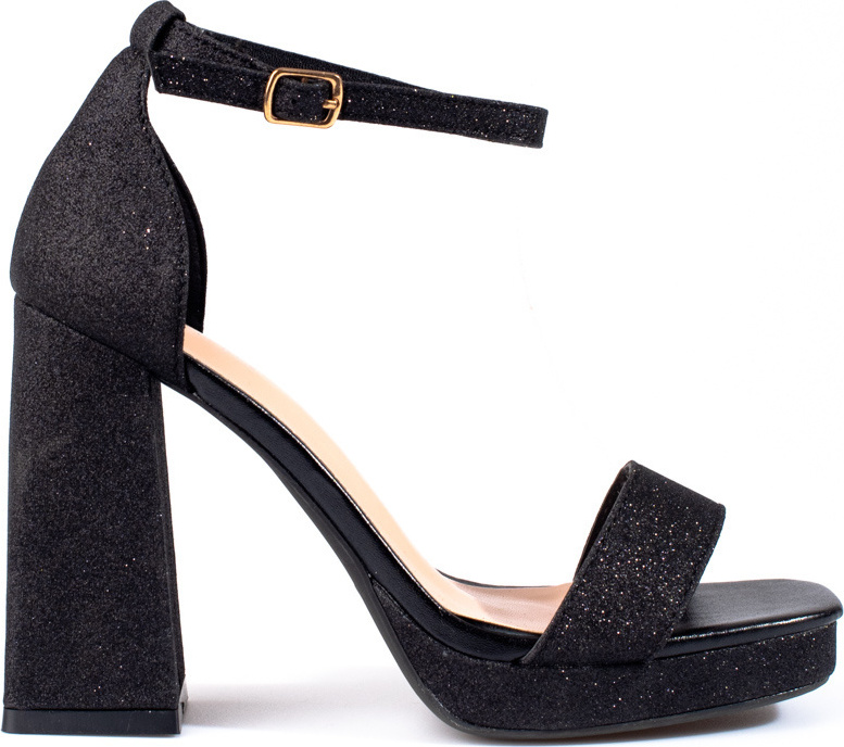 Vysoké dámske sandále na podpätku LC12P-B Veľkosť: 39