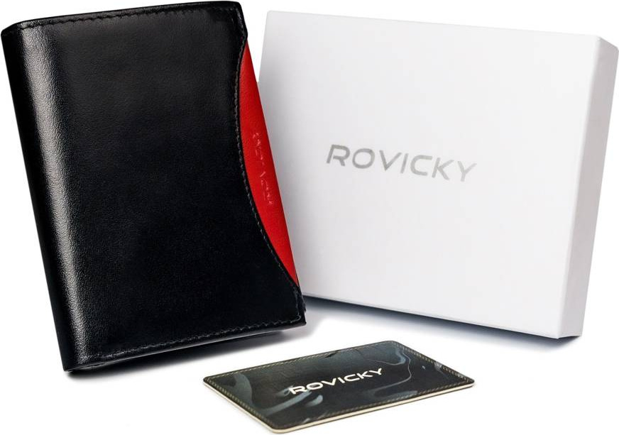 Rovicky Čierna peňaženka so vsadkou L118 1537-03-BOR-1225 BLA Veľkosť: ONE SIZE
