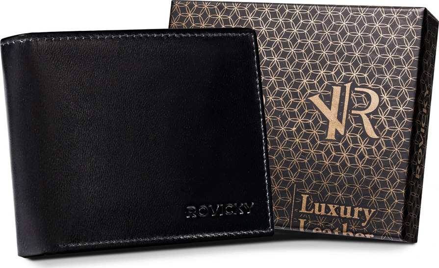 Rovicky Pánska čierna peňaženka L115 [DH] R-RM-11-GCL Veľkosť: ONE SIZE