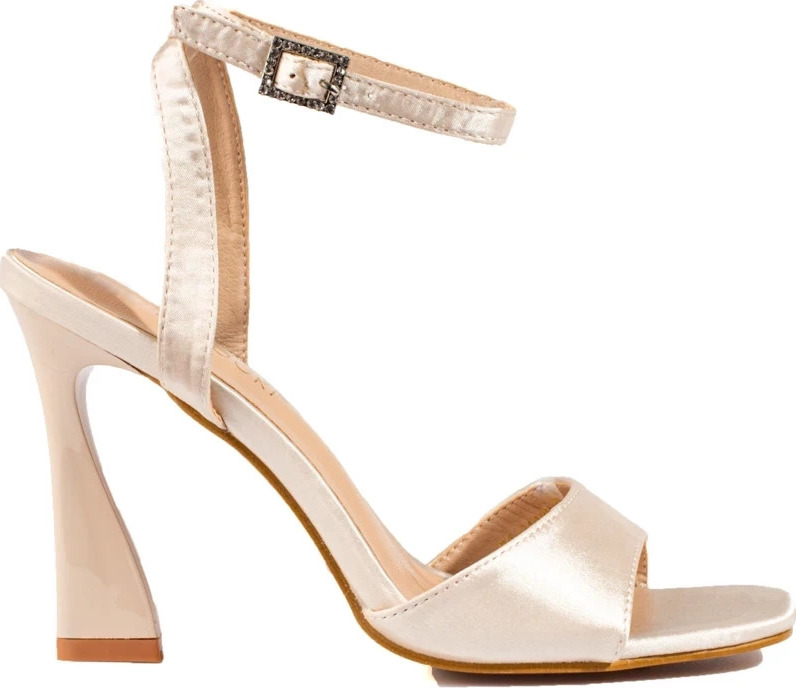 Dámske sandále na vysokom podpätku Potocki - Smotanová 23-21027BE Veľkosť: 39