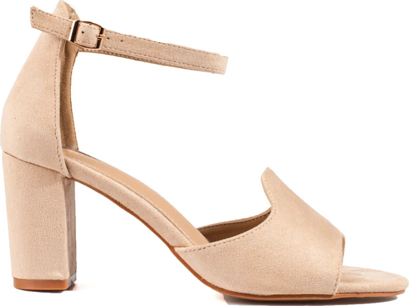 Dámske béžové sandále na stĺpiku W. Potocki 23-21035BE Veľkosť: 37