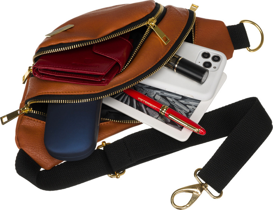 Peterson Ľadvinka s vreckom - karamelová PTN 3K Veľkosť: ONE SIZE