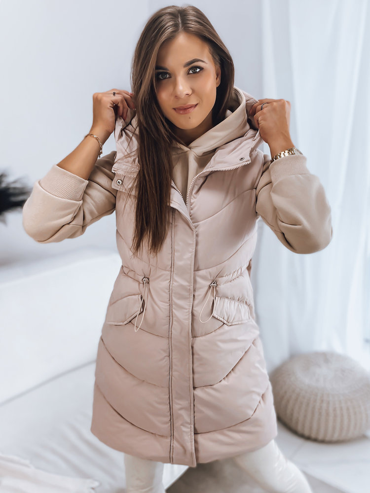 Béžová prešívaná vesta GAMIS TY3293 Veľkosť: S