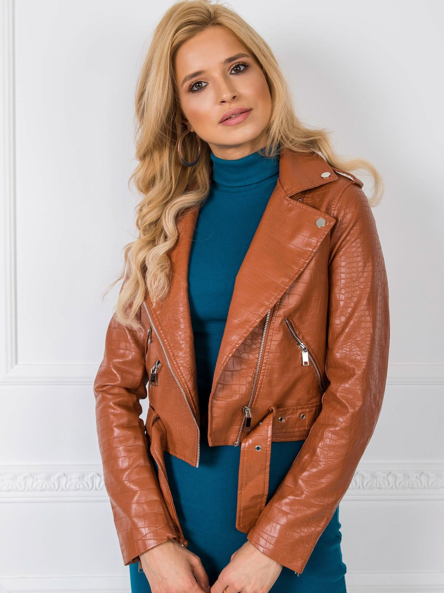 Dámska hnedá bunda NM-DE-KR-DM8829.98P-brown Veľkosť: L