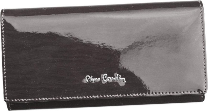 Pierre Cardin Šedá lesklá štýlová peňaženka U019 05 LINE 106 POPIEL Veľkosť: ONE SIZE