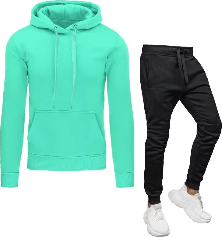 Mintovo-čierna pánska tepláková súprava AX0642z Veľkosť: M