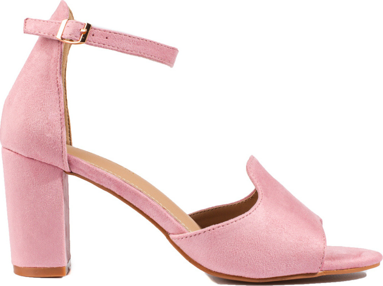 Dámske ružové sandále na stĺpiku W. Potocki 23-21035P Veľkosť: 37