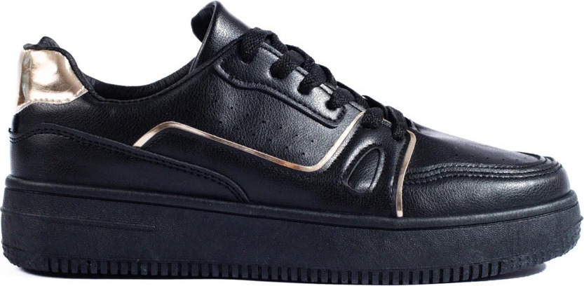 Čierne dámske sneakersy na platforme Shelovet HB112B Veľkosť: 38