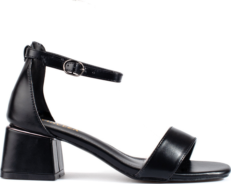 Čierne klasické sandále na nízkom podpätku Vinceza 23-20199B Veľkosť: 36