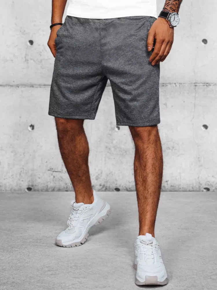 Tmavosivé pánske teplákové šortky SX2207 Veľkosť: M