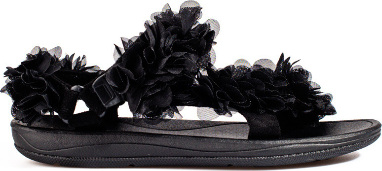 Dámske čierne sandále na suchý zips Shelovet DZ309B Veľkosť: 37