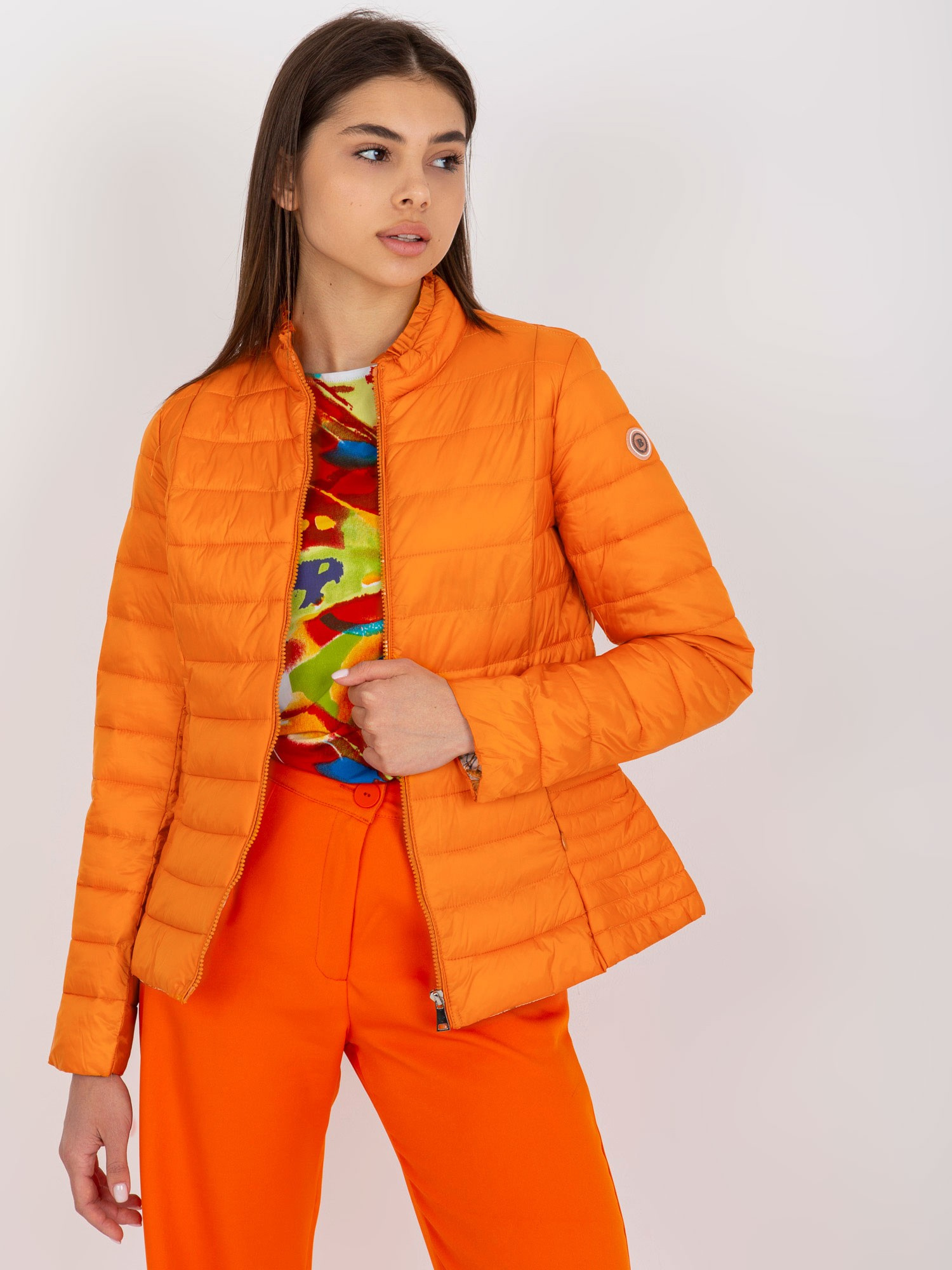 Dámska oranžová bunda NM-DE-KR-BI-2002.95P-orange Veľkosť: S