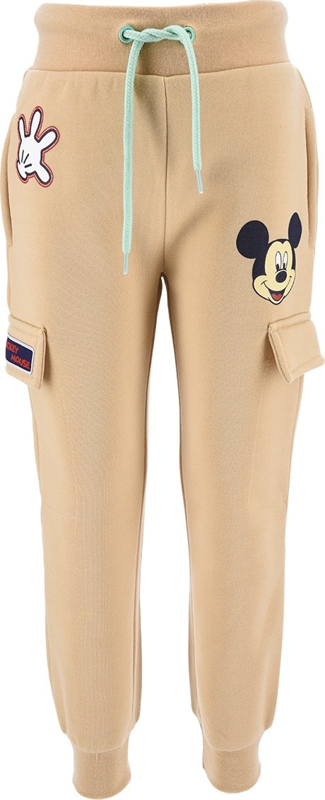 Béžové tepláky Disney - Mickey Mouse Veľkosť: 104