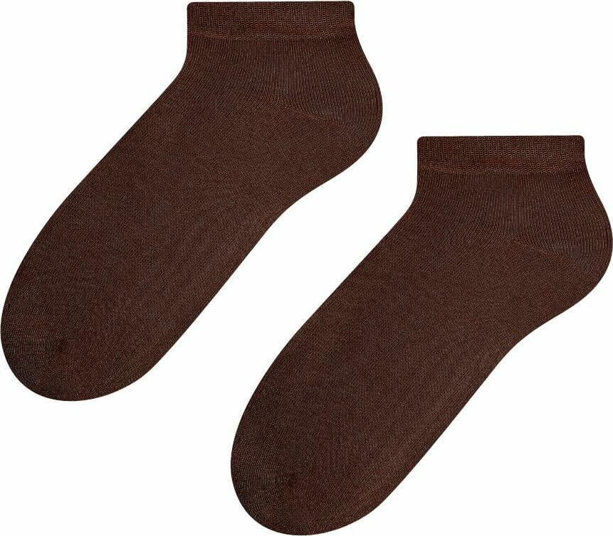 Hnedé členkové dámske ponožky Art. 052 Art. 052 UX06, BROWN Veľkosť: 35/37