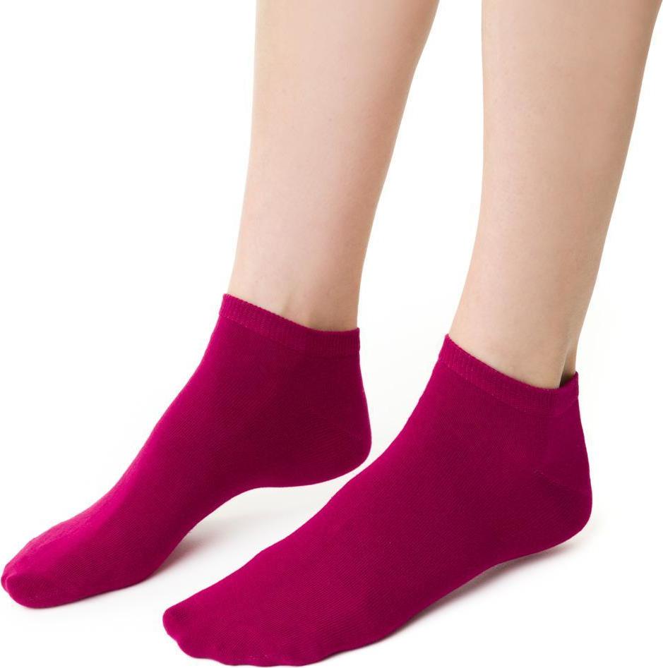 Fuchsiové členkové dámske ponožky Art. 052 Art. 052 UX11, BURGUNDY Veľkosť: 35/37