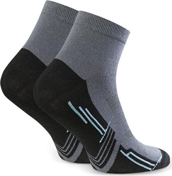 Sivo-čierne pánske ponožky Art. 054 E264, GRAY Veľkosť: 41/43