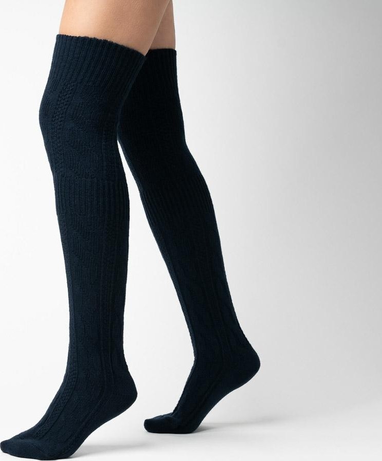 Tmavomodré nadkolienky Art.089 TD25, NAVY BLUE Veľkosť: 35/37