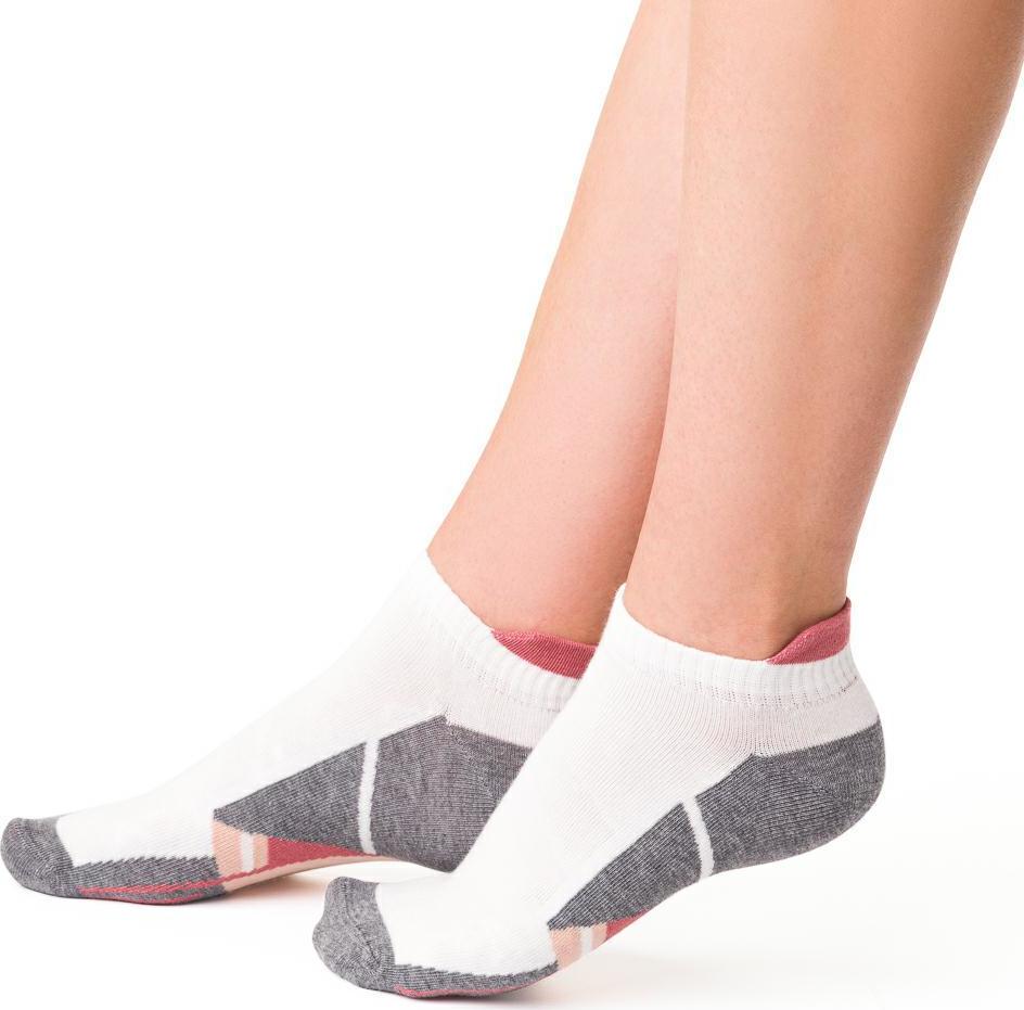 Farebné členkové dámske ponožky Art. 050 DF121, ECRU Veľkosť: 35/37