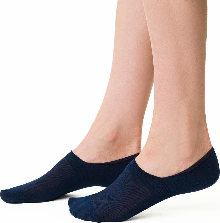 NÁMORNÍCKY MODRÉ DÁMSKE PONOŽKY ŤAPKY ART.061 GR008. NAVY BLUE Veľkosť: 35-37