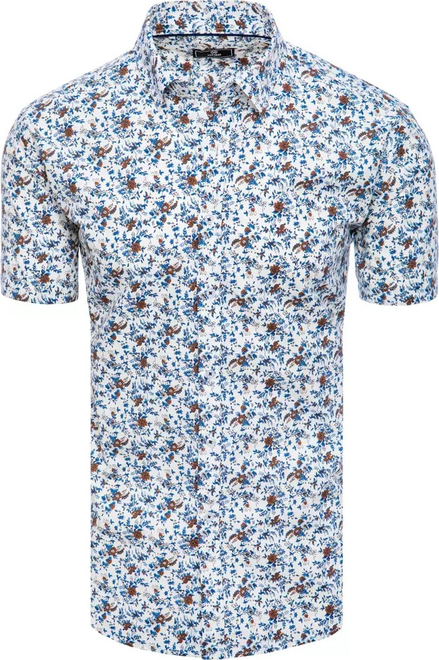 Pánska košeľa so vzorom drobných kvetov KX1011 Veľkosť: M