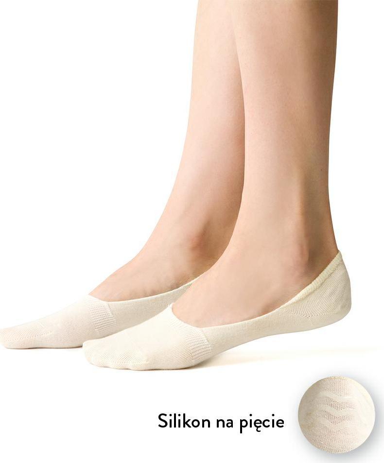 Žlté krátke dámske ponožky Art.058 DJ003, YELLOW Veľkosť: 38/40