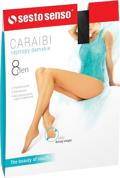 Pančuchové nohavice Sesto Viva Caraibi 8 den Plus size Veľkosť: XL, Barva: Karamelová