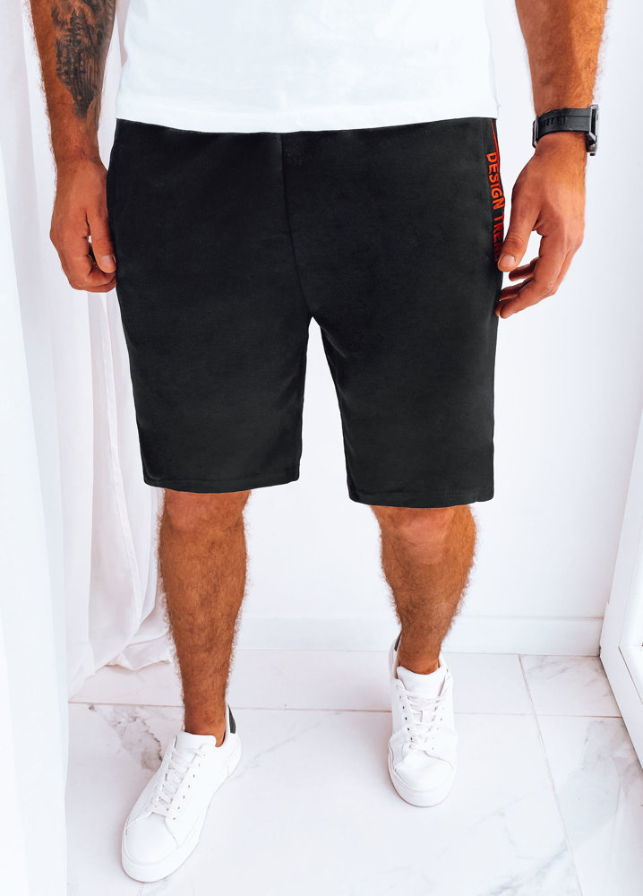 Čierne pánske teplákové šortky SX2221 Veľkosť: 2XL