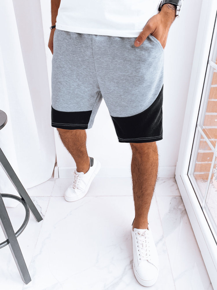 Svetlosivé pánske teplákové šortky SX2248 Veľkosť: 2XL