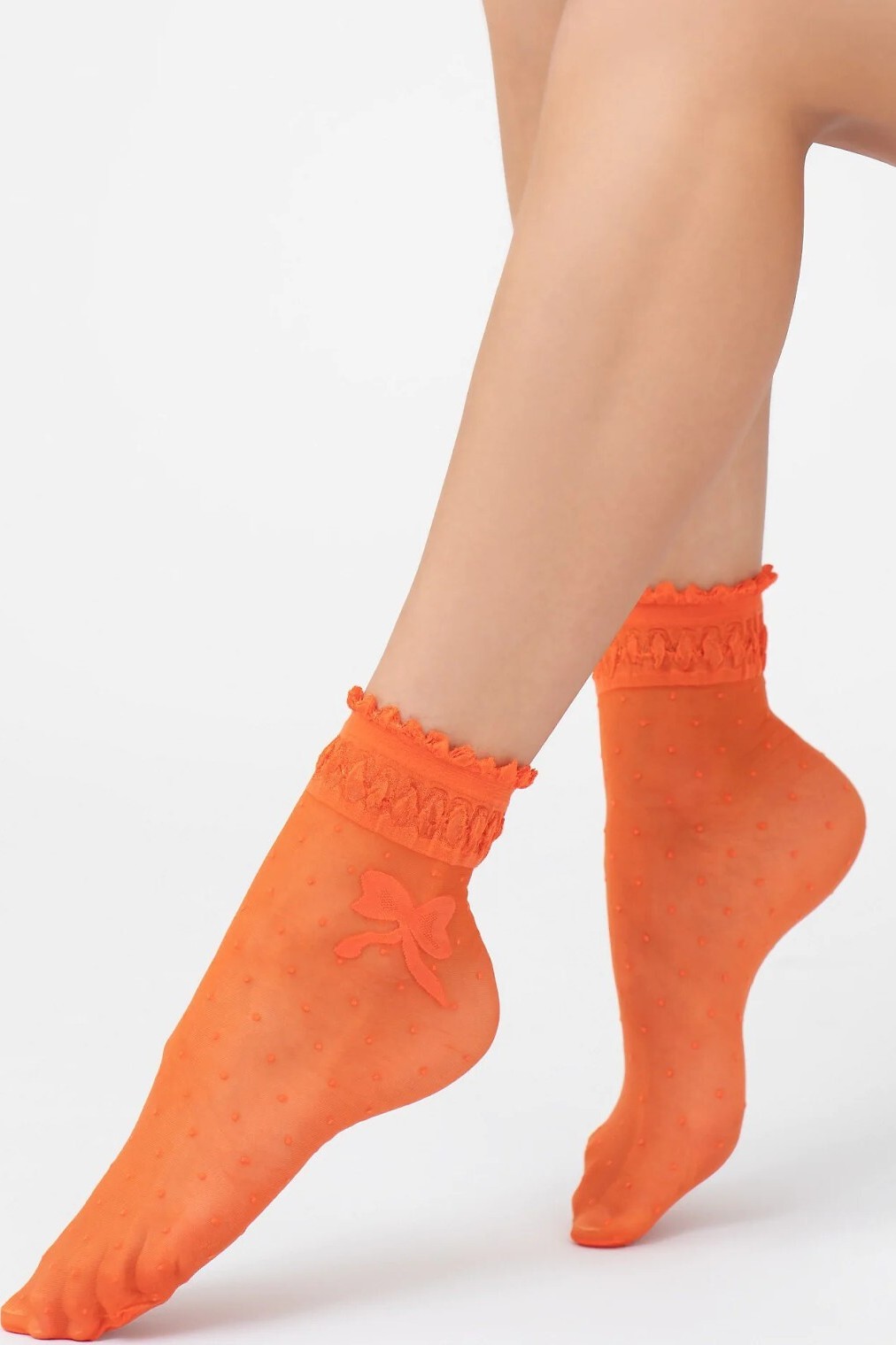 Silonkové ponožky Veneziana Alice Veľkosť: ONE SIZE, Barva: Oranžová