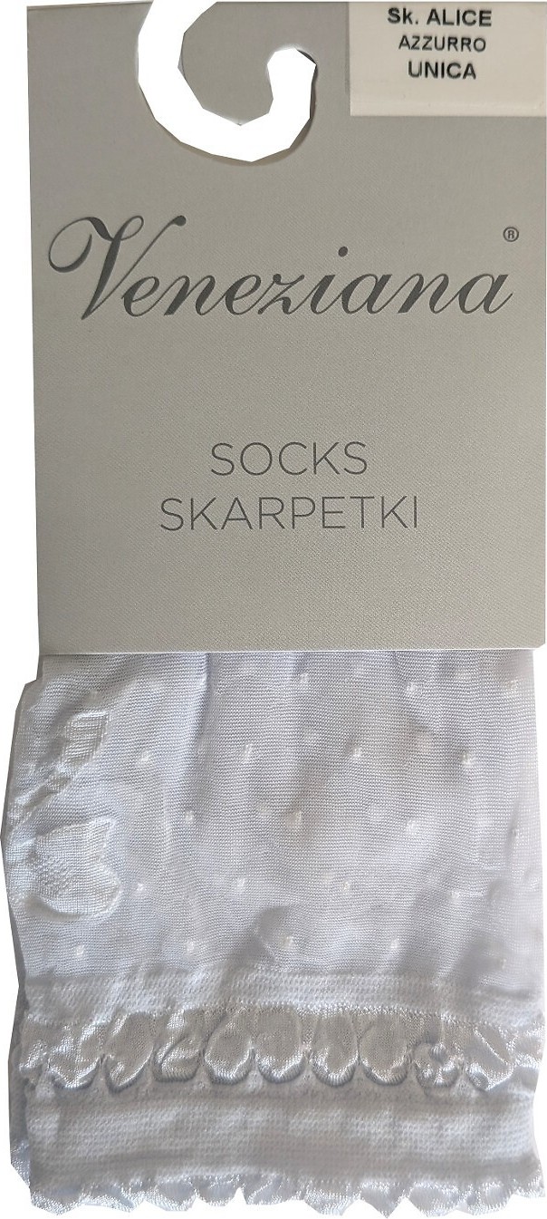Silonkové ponožky Veneziana Alice Veľkosť: ONE SIZE, Barva: azúrová